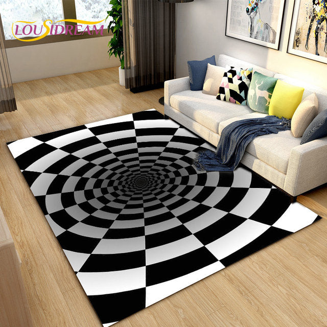 White Vortex Rug